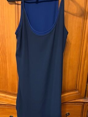 BCBGMaxAzria Dark Blue Scoop Neck Camisole Dress